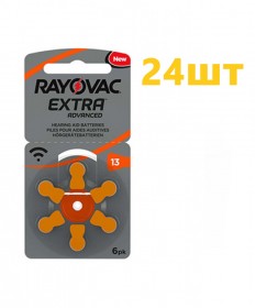 Батарейки для слухових апаратів Rayovac Extra 13 (24 шт) - фото №1