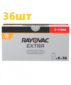 Батарейки для слуховых аппаратов Rayovac Extra 13 (36 шт)