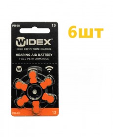 Батарейки для слухових апаратів  WIDEX №13 (6 шт.)